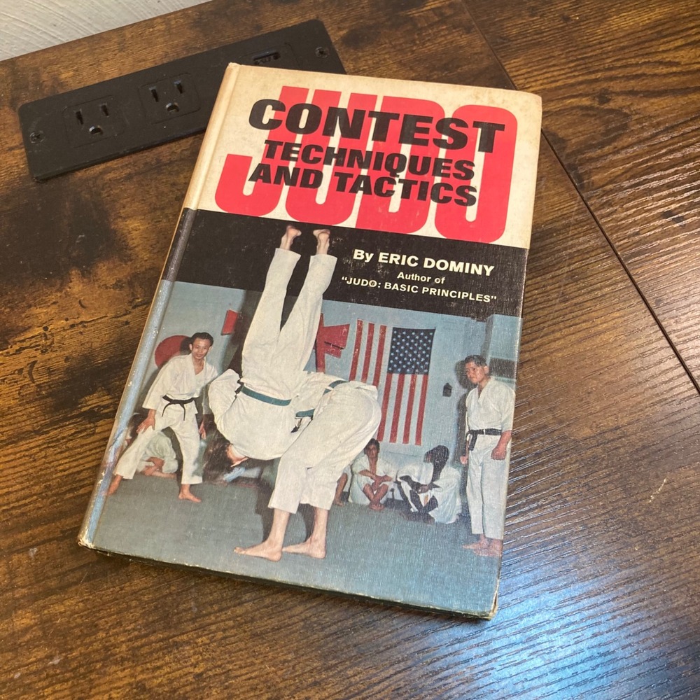 Judo Contest Techniques and Tactics Eric Dominy 1966 Vintage Hardcover Book